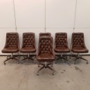 Shelby Williams dining table and 6 chairs