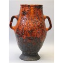 Ceramic brutalist vase by P. Lemahieu