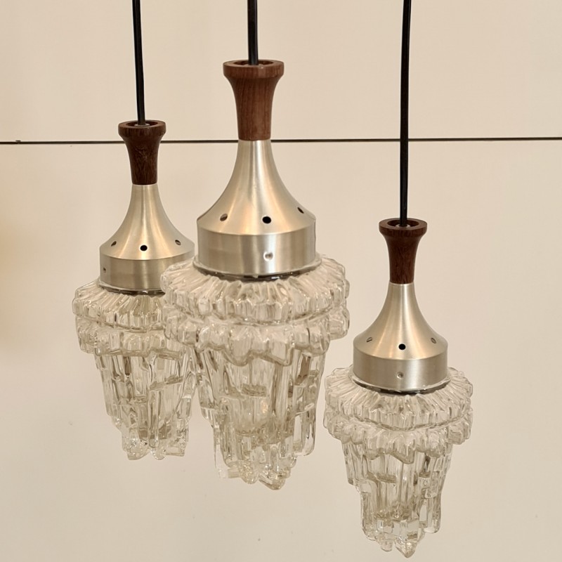 Brutalistic chandelier 3 light points