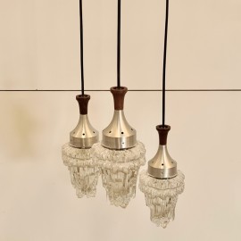 Brutalistic chandelier 3 light points