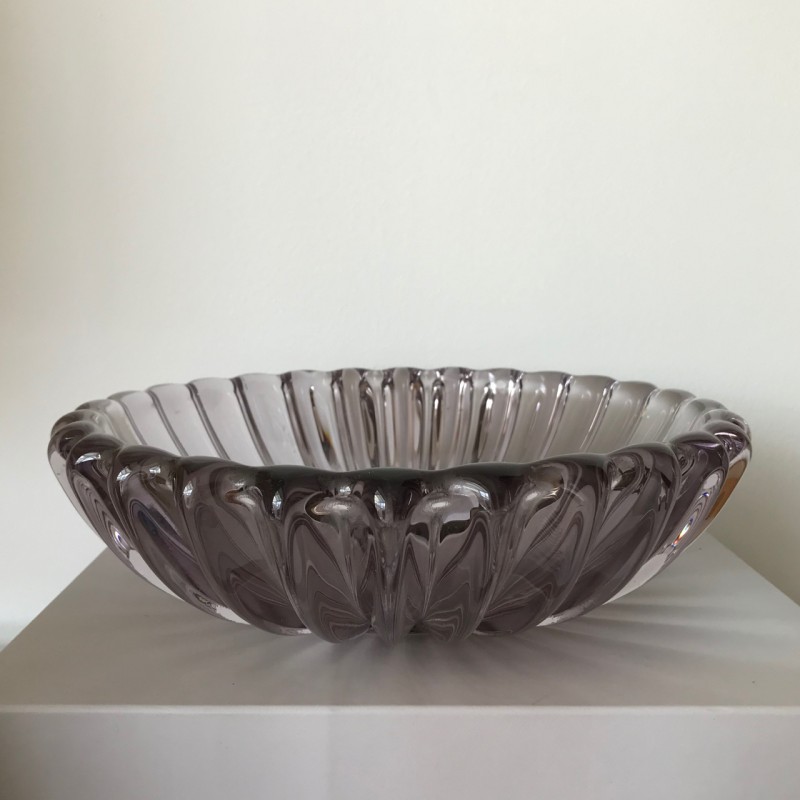 Smoke glass murano bowl