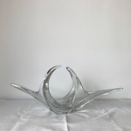 Clear glass Murano fruitbowl