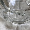 Transparant glazen Murano fruitschaal