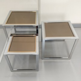 Set of 3 Belgochrome nesting tables