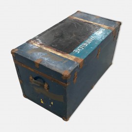 Blue and golden chest