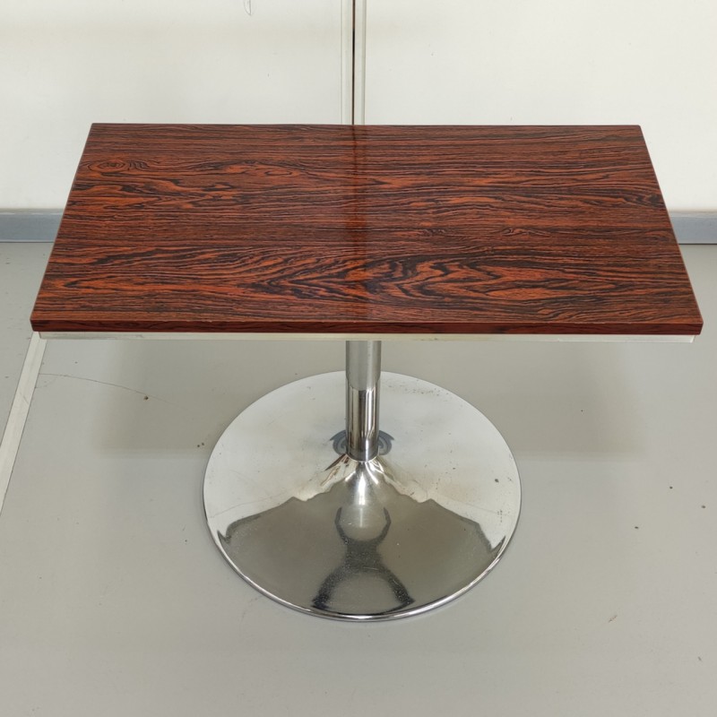 Vintage rosewood side table with tulip base