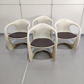 Set of 4 Casala armchairs by Alexander Begge