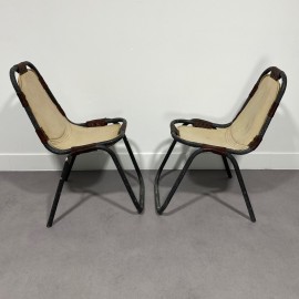 Pair of chairs Charlotte Perriand style