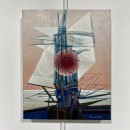 Abstract schilderij, acryl op doek, Ph. de Kerckhove