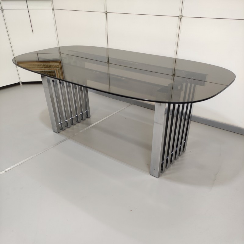Chrome base dining room table
