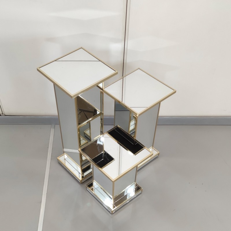 Set van 3 spiegel pedestals