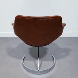 Boris Tabacoff scimitar table & 4 armchair