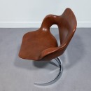 Boris Tabacoff scimitar table & 4 armchair