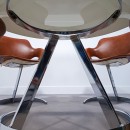 Boris Tabacoff scimitar table & 4 armchair