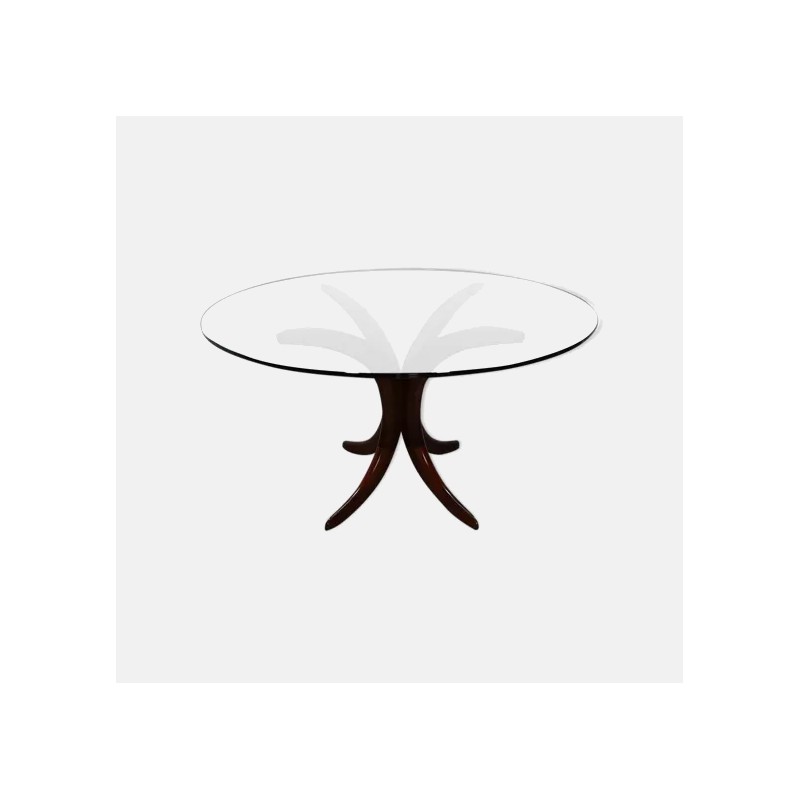 Vintage round teak dining table