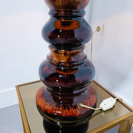 Keramische vintage lamp met hoge lampenkap