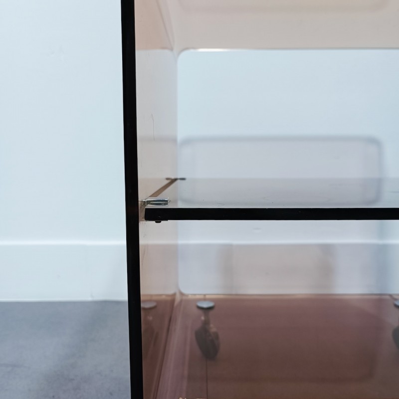 Plexi side table by Michel Dumas
