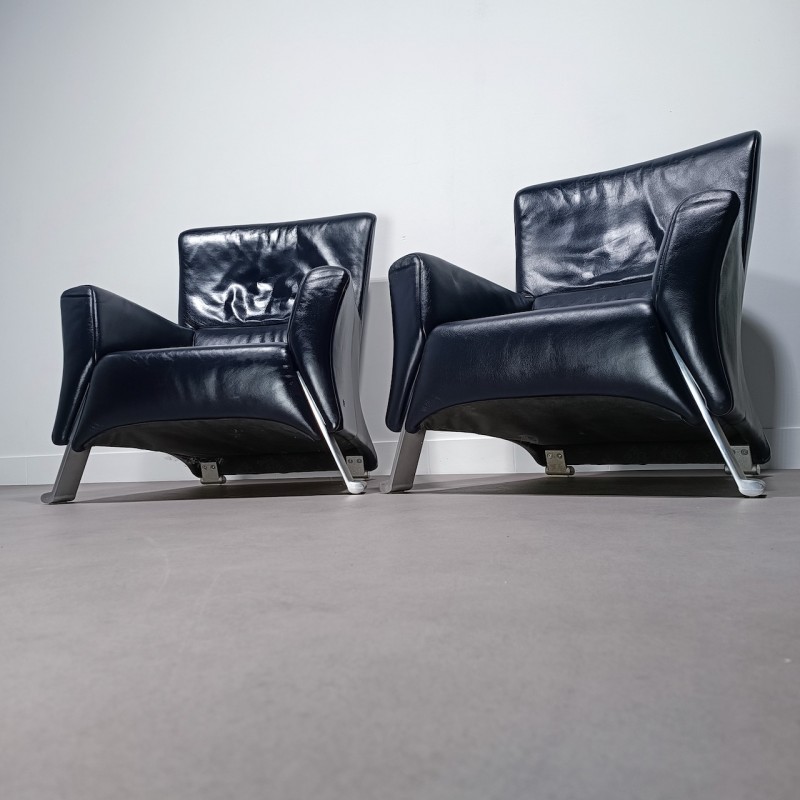 Pair Rolf Benz 322 armchairs