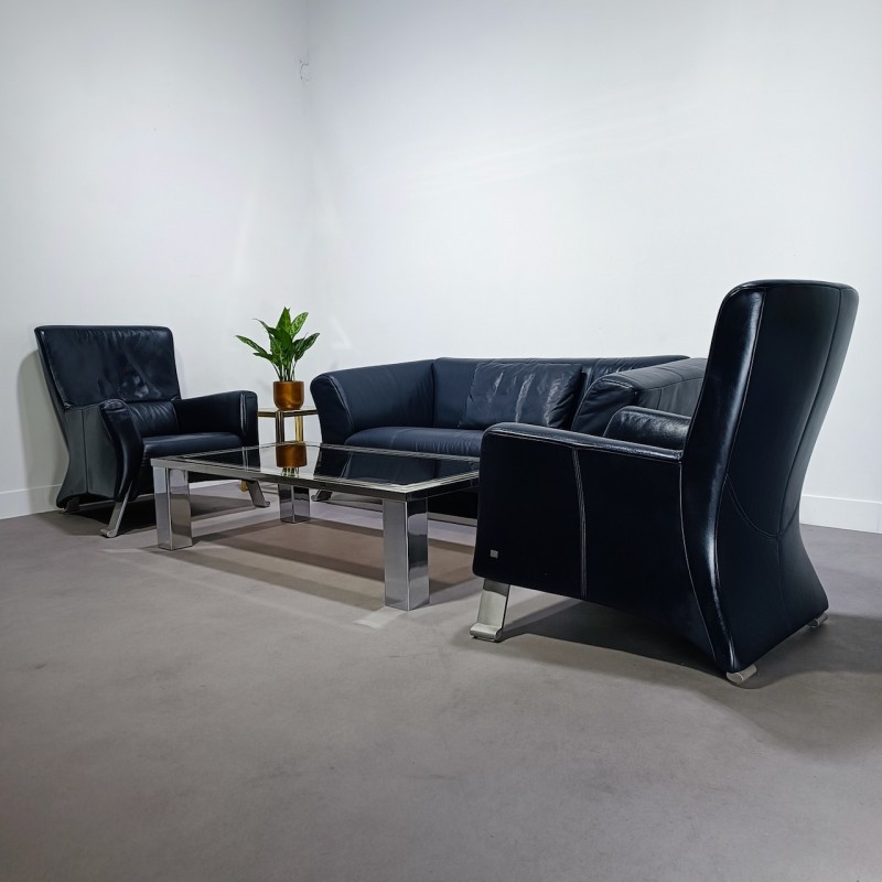 Rolf Benz 322 leather salon set