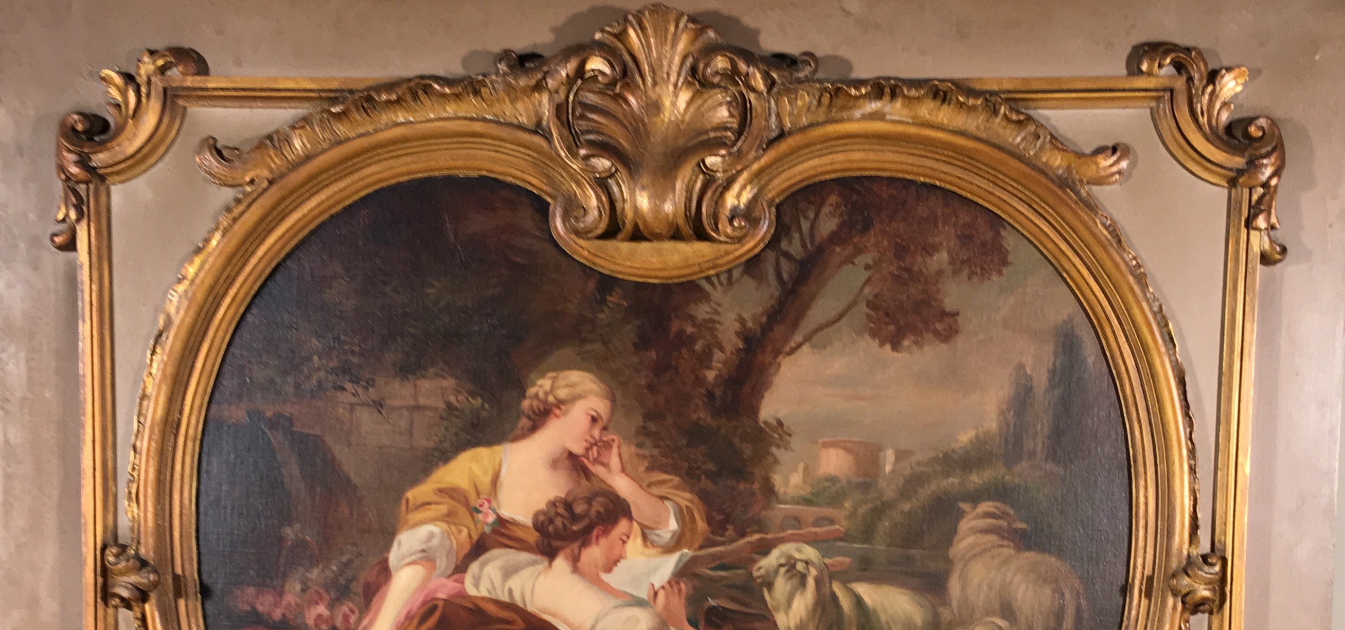 Rococo   Pair Italian Rococo Paintings 