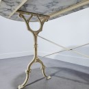 Large Carrara marble bistro table