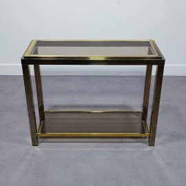 Steel with gold console