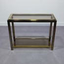 Steel with gold console