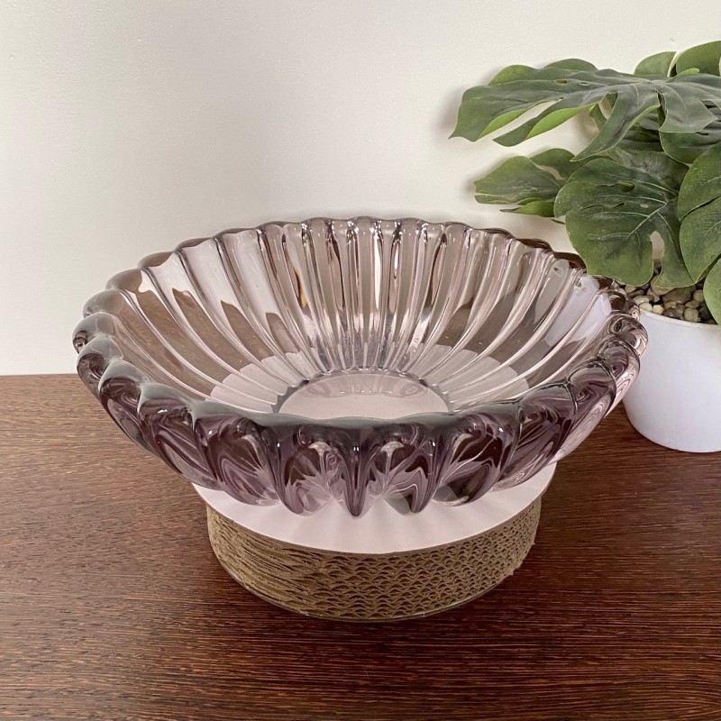 Smoke glass Murano bowl