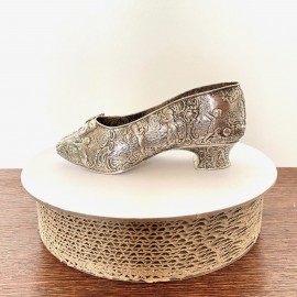 Silver plated shoe