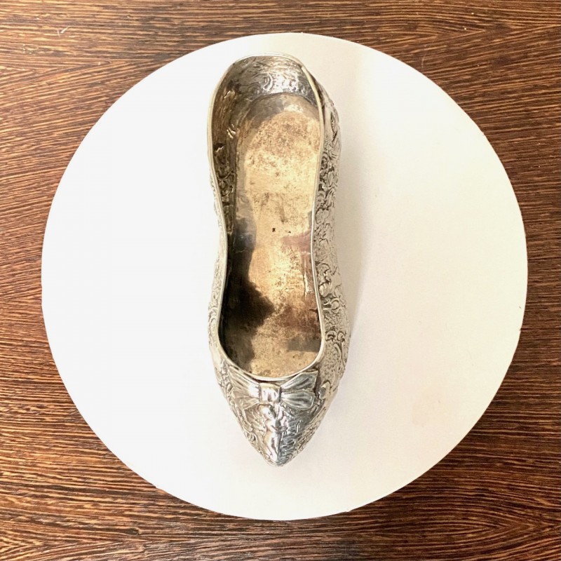 Silver plated shoe