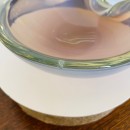 Iridescent opaline murano bowl - Seguso style