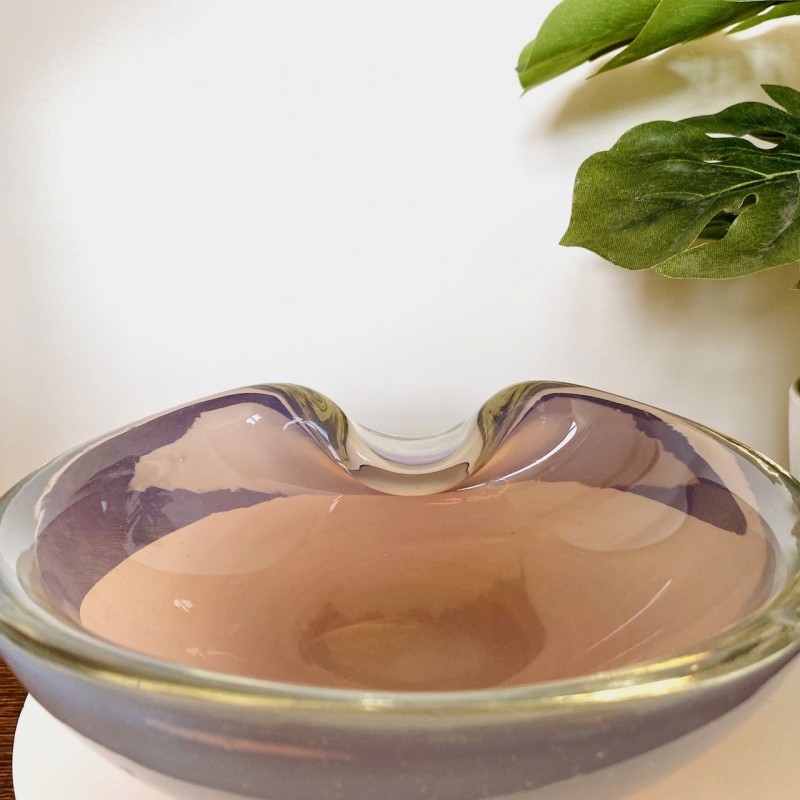 Iridescent opaline murano bowl - Seguso style