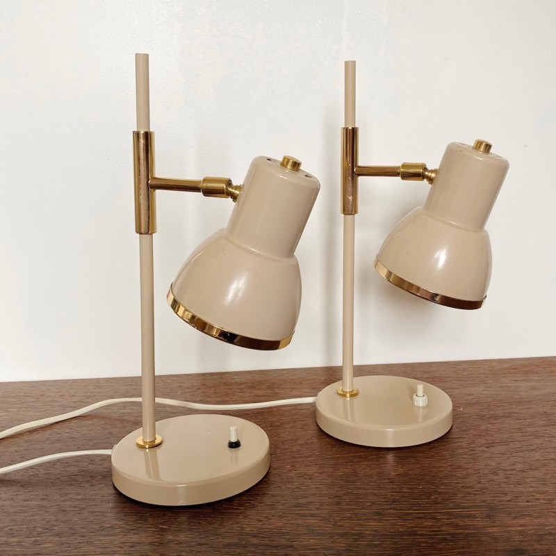 Pair of desk lamps by Boulanger