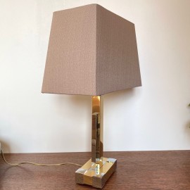 Belgo Chrome and gold table lamp