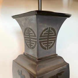 Paar tafellampen in Aziatische stijl