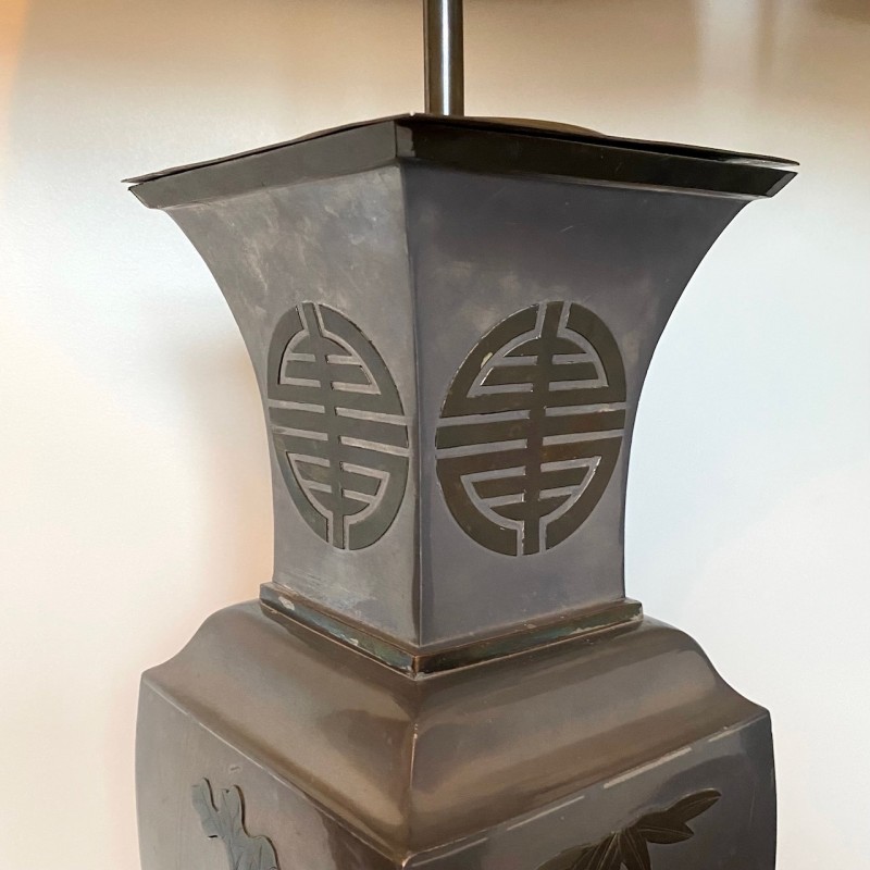 Pair asian style table lamps Pair asian style table lamps