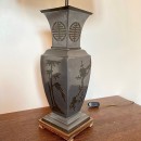 Pair asian style table lamps