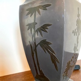 Pair asian style table lamps