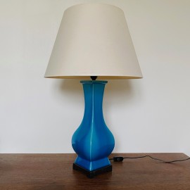 Blauw turquooise keramische tafellamp