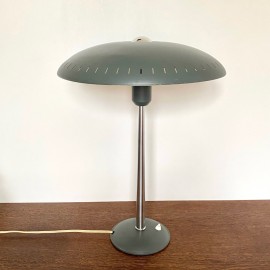 Large grey/green Senior lamp by Louis Kalff