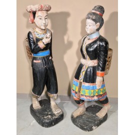 Pair chinese statues