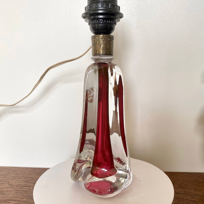 Rode Val Saint Lambert lamp