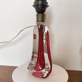 Red Val Saint Lambert lamp