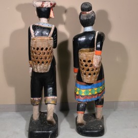 Pair chinese statues