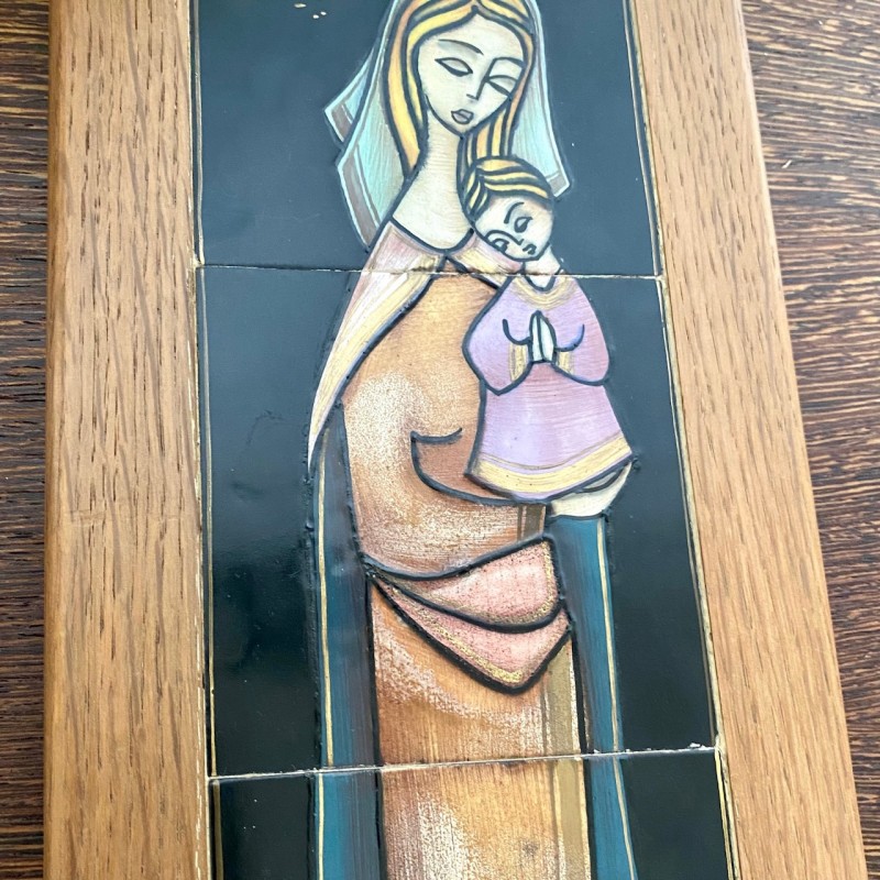 Madonna & Child - MCM religious tile art