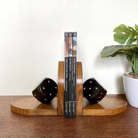 Pair of Arts & Crafts dice bookends