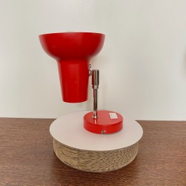 Red vintage sis wall lamp model 117