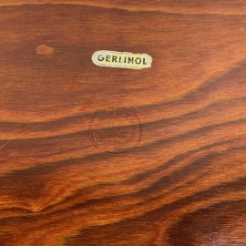Vintage walnut Gerlinol serving tray