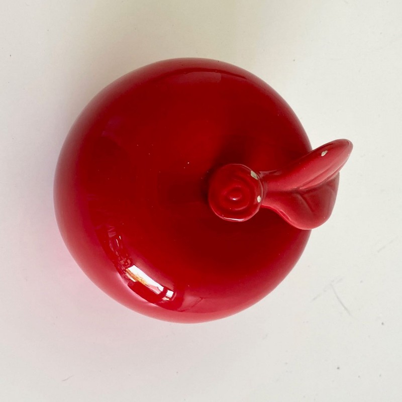 Red ceramic apple