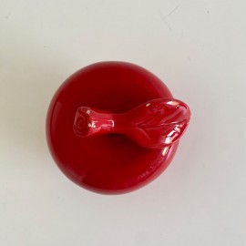 Red ceramic apple